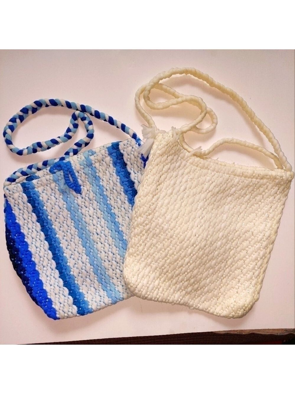Vintage* 2 Du-Val Handmade Weaved Totes.